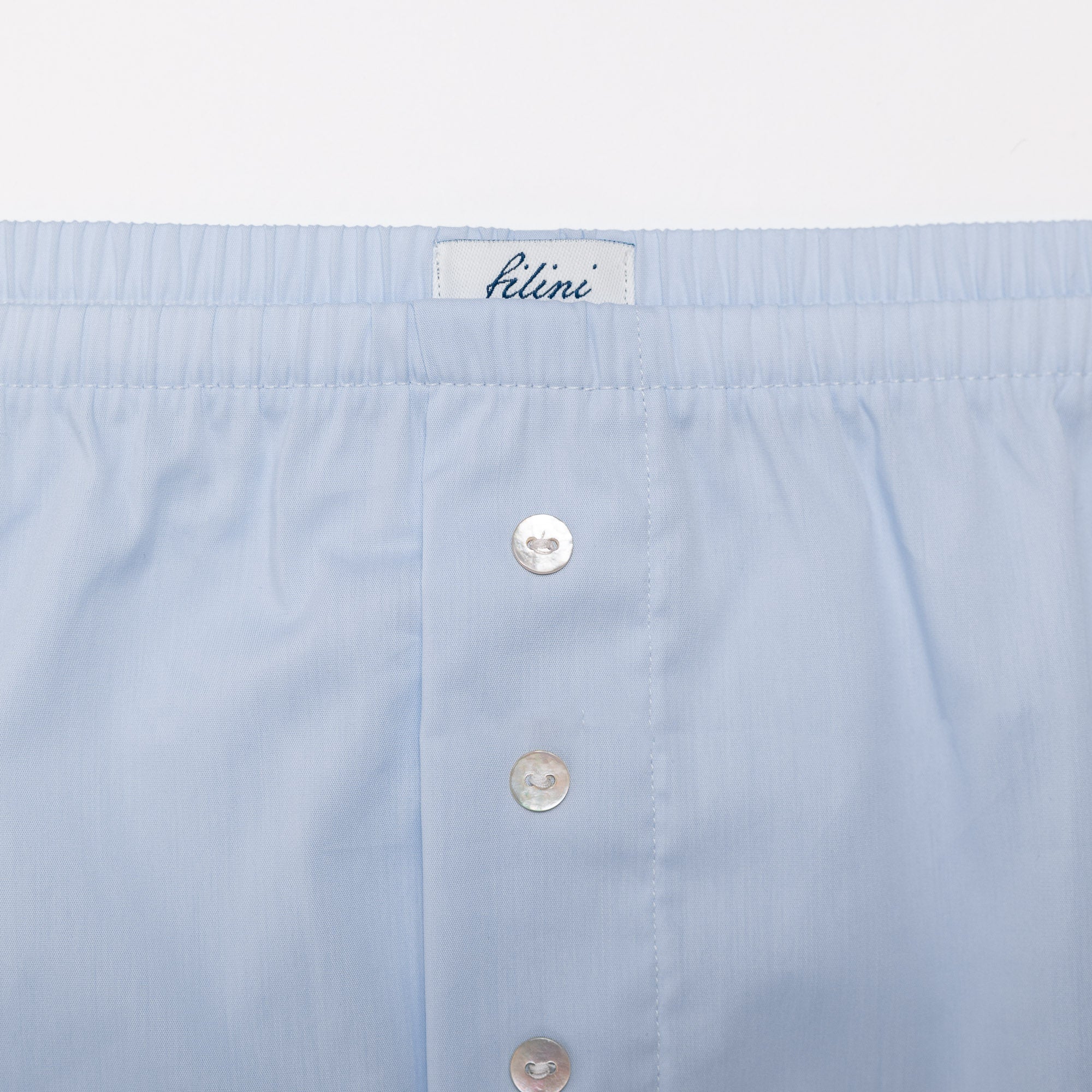 Cotton shorts in soft blue #Color_Soft blue
