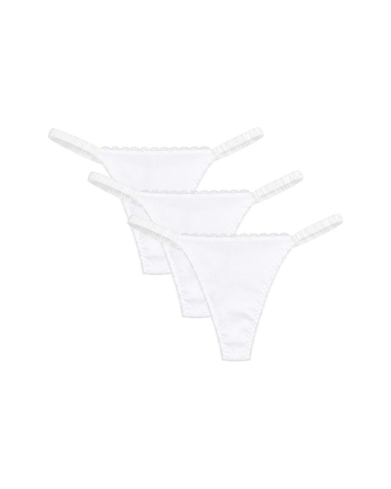 Greta Thong Trio White