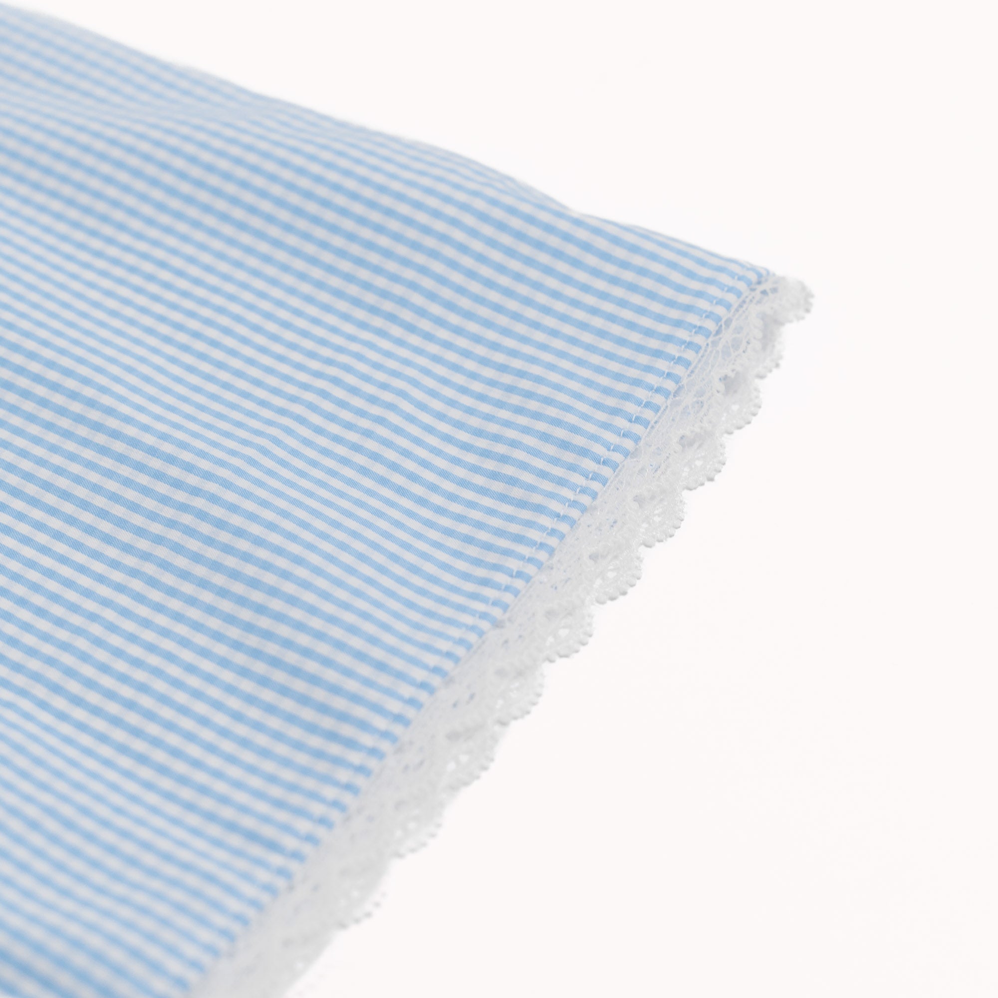 Cotton shorts in blue check #Color_Blue check