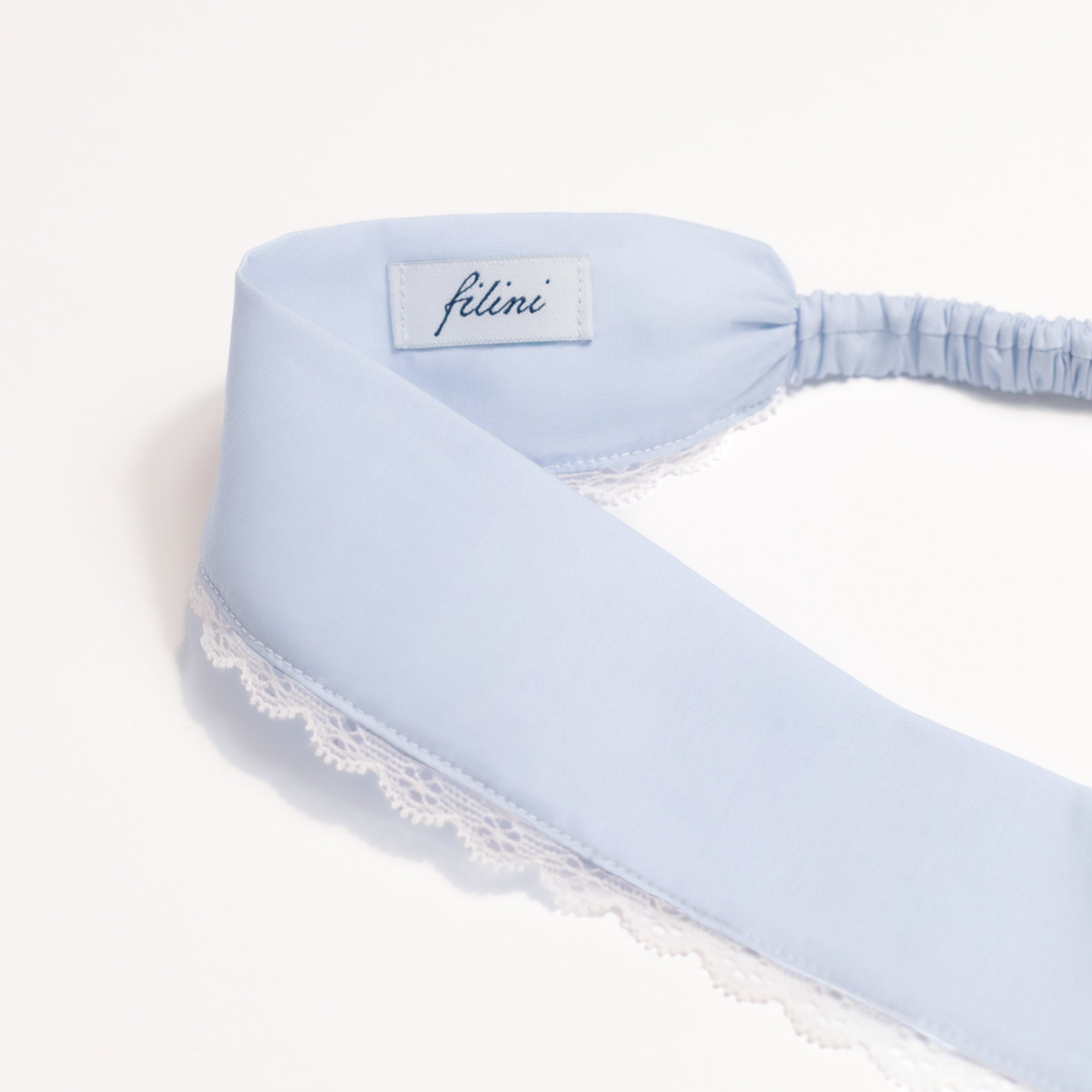 Cotton headband in soft blue #Color_Soft blue