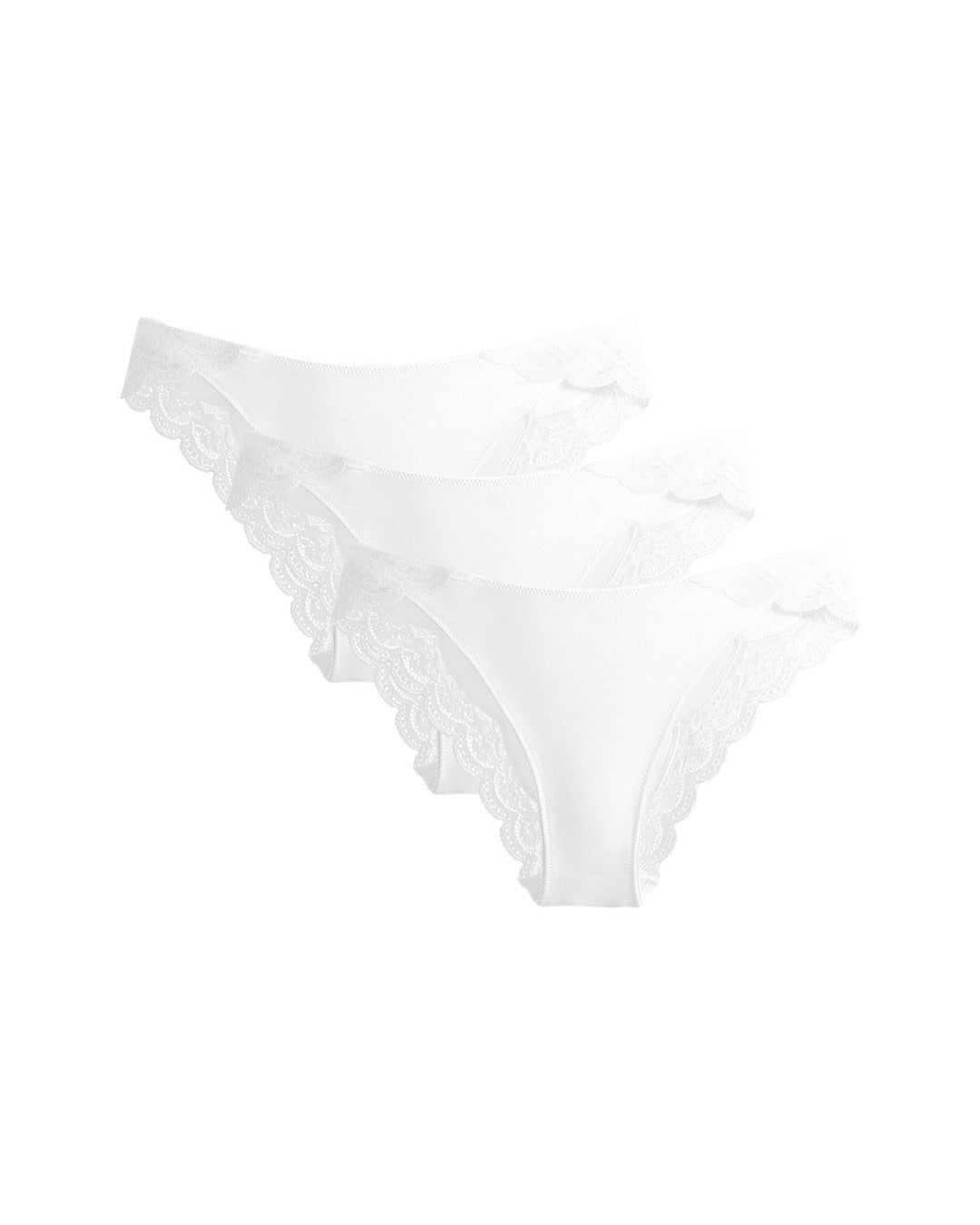 Maia brief trio in white #Colour_White